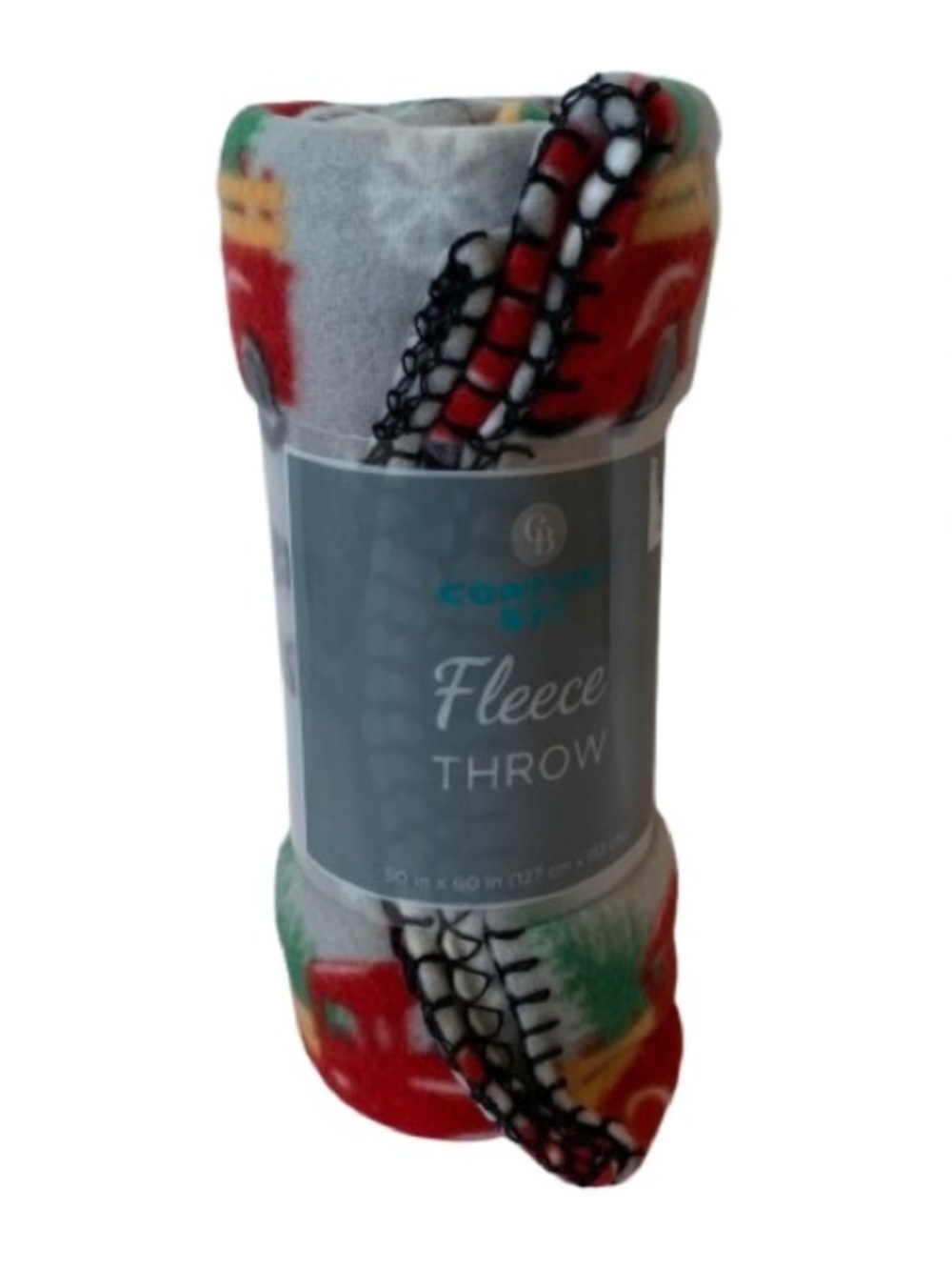 NWT. COMFORT BAY Christmas Cozy Fleece Throw Blanket